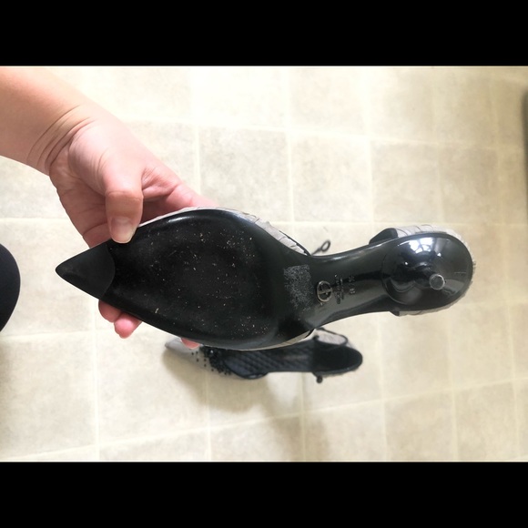 Grey and Black Giorgio Armani Heels - Picture 3 of 5